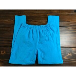 CW Classic Pants, Women's Size Large, Blue, Pull On, Elastic Waist, Lounge Pants